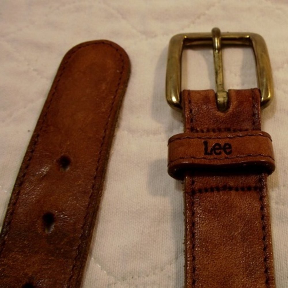 LEE Leather/ Canvas Belt, Men's, Small